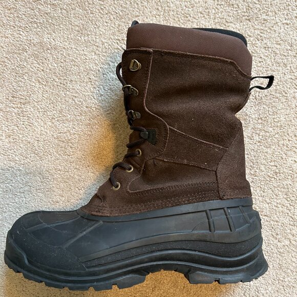 Kamik Montana2 Waterproof Thinsulate Boots Men's Size 13 Brown Suede - Picture 7 of 11